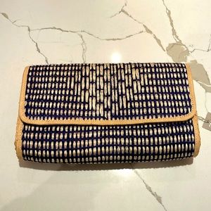 MAR Y SOL Raffia Clutch NWT